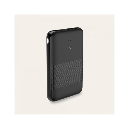 Mobilni USB punjač KSIX BXBA5000SM03, 5000 mAh, 2x USB-A, USB C, crni
