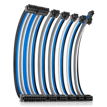 Produžni kablovi za napajanje ANTEC Sleeved Extension Cable Kit, sivo-plavi