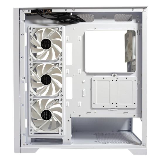 Ohišje LC POWER 806W Crosswind X, MIDI, ATX, window, belo, bez napajalnika