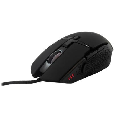 Miška BARACUDA BGM-051 Raptor, RGB, optički, 6400dpi, črni