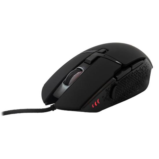 Miška BARACUDA BGM-051 Raptor, RGB, optički, 6400dpi, črni