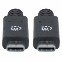 Kabel MANHATTAN, USB 3.2 Gen2, USB-C (M) na USB-C (M), 100W, 1.2 DP Alt Mode, 1.0m