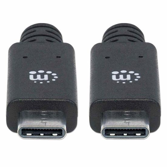 Kabel MANHATTAN, USB 3.2 Gen2, USB-C (M) na USB-C (M), 100W, 1.2 DP Alt Mode, 1.0m