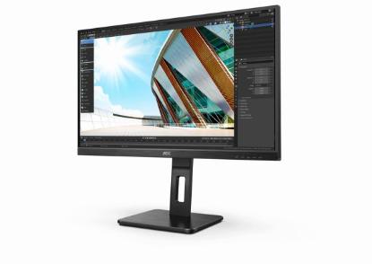 Monitor 27" AOC 27P2Q, FHD, IPS, 75Hz, 4ms, 250cd/m2, 1000:1, pivot, črni