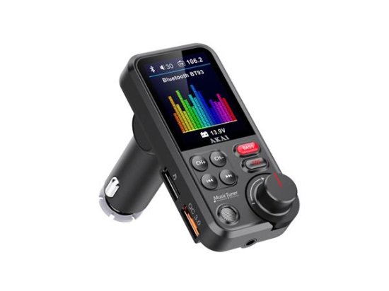 FM transmiter AKAI FMT-93BT, 2xUSB punjač, BT, HandsFree, 12-24V, crni