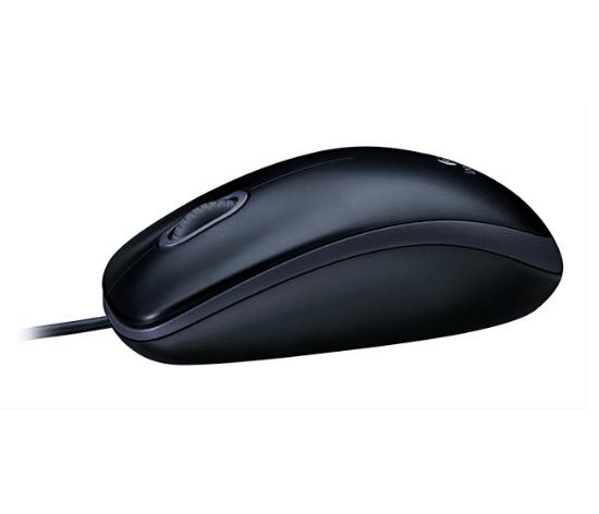 Miška LOGITECH M100, USB, črni