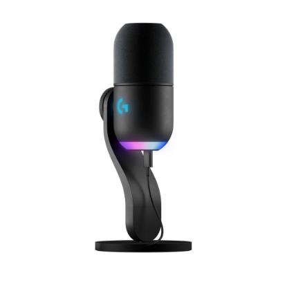 Mikrofon LOGITECH Yeti GX, RGB, namizni, črni