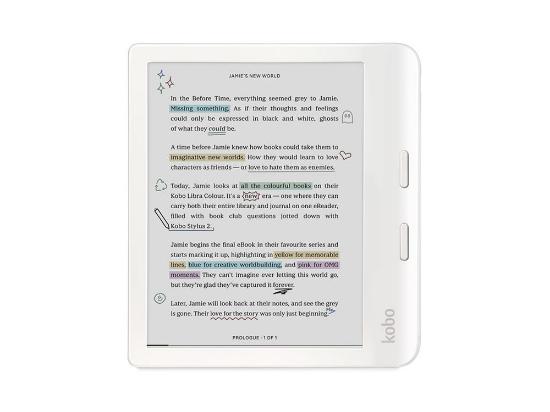 E-Book Reader KOBO Libra Colour, 7" Touch, 32GB, WiFi, bijeli