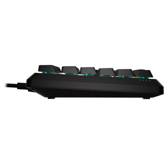 Tipkovnica CORSAIR K55 Core RGB, US Layout, USB, črna