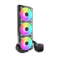 Vodno hlajenje ARCTIC Liquid Freezer III 420 ARGB, socket za Intel i AMD, črni