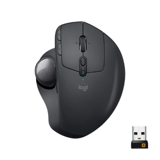 Miška LOGITECH MX Ergo, optički, trackball, bežični, USB, sivi
