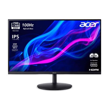 Monitor 31.5" ACER SH322QUABMIPHUX UM.JS2EE.A05, QHD, IPS, 75Hz, 4ms, 300cd/m2, zvočnici, črni