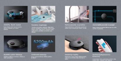 Robotski usisavač MIDEA M7 Pro, crni