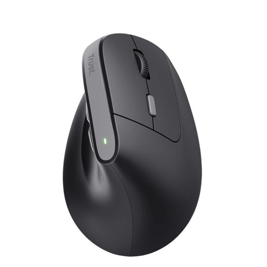 Miška TRUST Bayo II Ergonomic Wireless, optički, bežični, 2400dpi, črni
