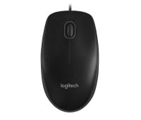 Miška LOGITECH B100, OEM, optički, črni, USB
