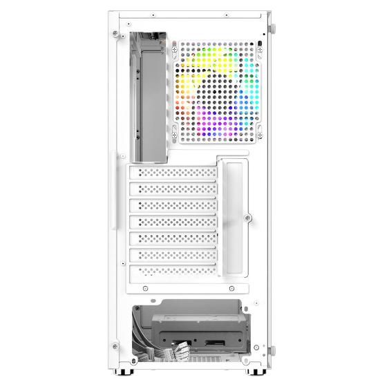 Ohišje BIT FORCE SWAN ARGB-4, MIDI, ATX, RGB, belo, window, bez napajalnika