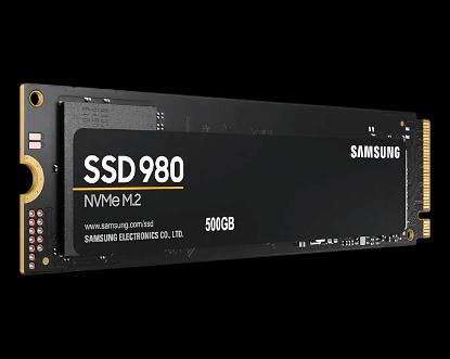 SSD 500GB SAMSUNG 980 NVMe M.2, MZ-V8V500BW, maks. do 3100/2600 MB/s