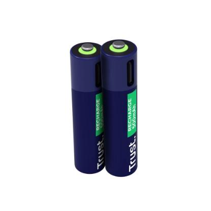 Baterije TRUST AAA, punjive, 500 mAh, USB-C, 2 komada