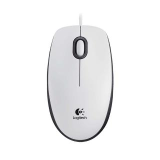 Miška LOGITECH M100, USB, beli