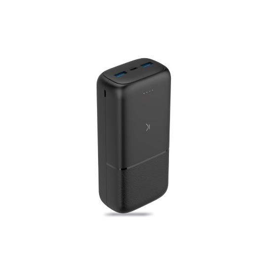 Mobilni USB punjač KSIX BXBA30000PD, 30000 mAh, PD 20W, 2xUSB-A, USB-C, crni