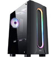 Ohišje MS ARMOR V310 gaming, MIDI, ATX, window, črno, bez napajalnika