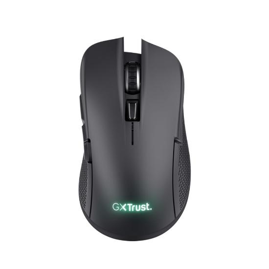 Miška TRUST GXT 923 Ybar Wireless, RGB, optički, bežični, 7200dpi, črni