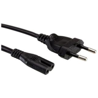 Kabel ROLINE, naponski, IEC320 C7, 3m, crni