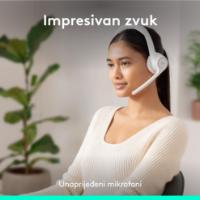 Slušalice LOGITECH Zone 300, bežične, BT, bijele