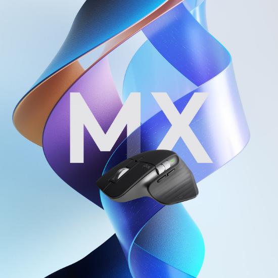 Miška LOGITECH MX Master 3S Performance, laserski, bežični, BT, Unifying receiver USB, beli
