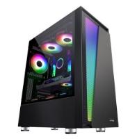 Ohišje MS ARMOR V715 gaming, MIDI, ATX, window, črno, bez napajalnika
