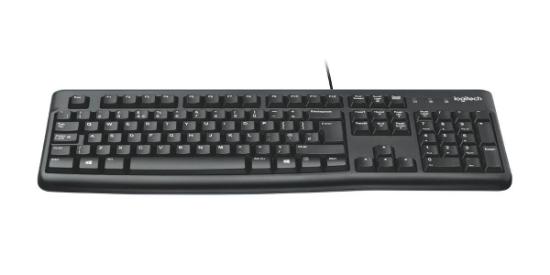 Tipkovnica LOGITECH K120, črna, OEM, USB