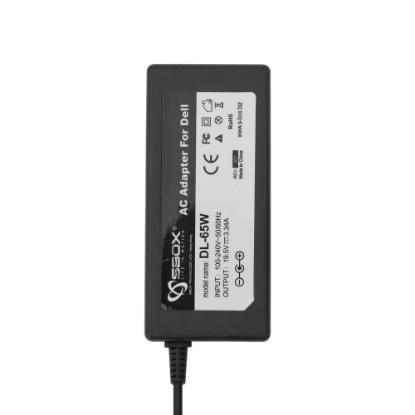 Punjač za laptop SBOX DL-65W, za Dell, 65W, crni