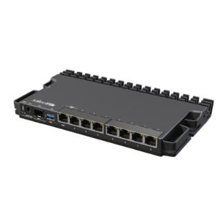 Mikrotik RouterBOARD RB5009UG+S+IN, ARMv8 CPU, 1GB DDR4 RAM, 1GB NAND, 1×2.5Gbit LAN, 7×1Gbit LAN, 1xSFP+ port, RouterOS L5, metalno desktop kučište, PSU