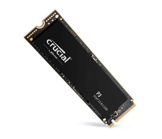 SSD 500GB CRUCIAL P3, PCIe Gen 3 NVMe M.2, 2280, 3500/1900 MB/s
