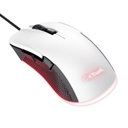 Miška TRUST GXT 922W Ybar Eco, RGB, optički, 7200dpi, beli