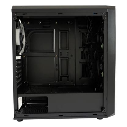 Ohišje LC POWER LC-703B-ON Quad-Luxx, MIDI, ATX, window, črno, bez napajalnika