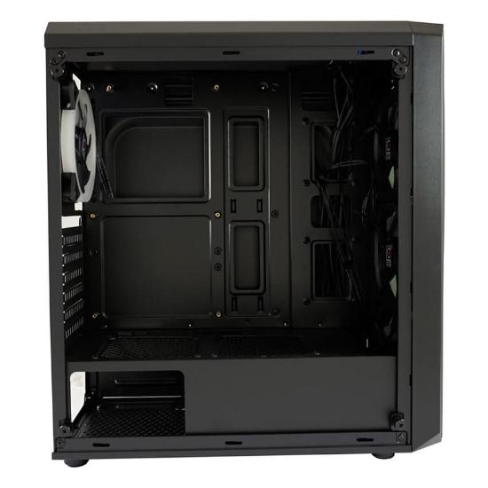 Ohišje LC POWER LC-703B-ON Quad-Luxx, MIDI, ATX, window, črno, bez napajalnika