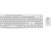 Tipkovnica + miška LOGITECH MK295 Silent Wireless Combo, brezžična, bela, USB