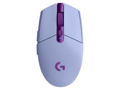 Miška LOGITECH Gaming G305 Lightspeed, bežični, optički, 12000dpi, lilac, USB