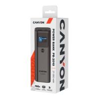 Mobilni USB punjač CANYON PB-2010, 140W , 27000 mAh, PD, QC 3.0, sivi