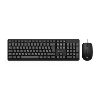 Tipkovnica + miška OCTIO KM101U, črni, USB