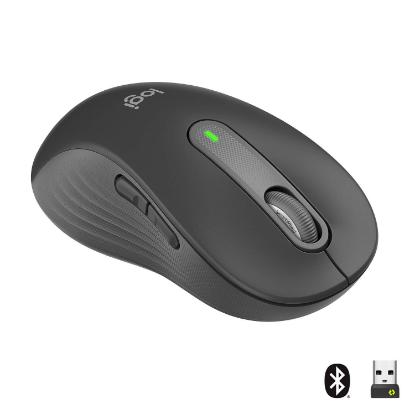 Miška LOGITECH M650 L, za ljevake, bežični, optički, 4000dpi, USB, BT, črni