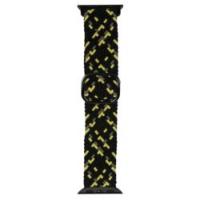 Zamjenski remen BELINE Textile za Apple Watch 42/44/45/49mm, crno-žuti