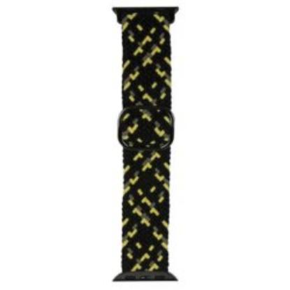Zamjenski remen BELINE Textile za Apple Watch 42/44/45/49mm, crno-žuti