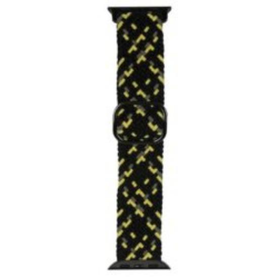 Zamjenski remen BELINE Textile za Apple Watch 42/44/45/49mm, crno-žuti