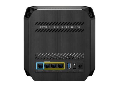 Router ASUS ROG Rapture GT-6, Gaming, AX10000 AiMesh, 3x 10/100/1000 LAN, 1 komad, crni