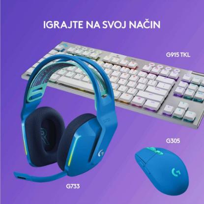 Slušalice LOGITECH Gaming G733 Lightspeed, RGB, bežične, plave