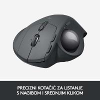 Miška LOGITECH MX Ergo, optički, trackball, bežični, USB, sivi