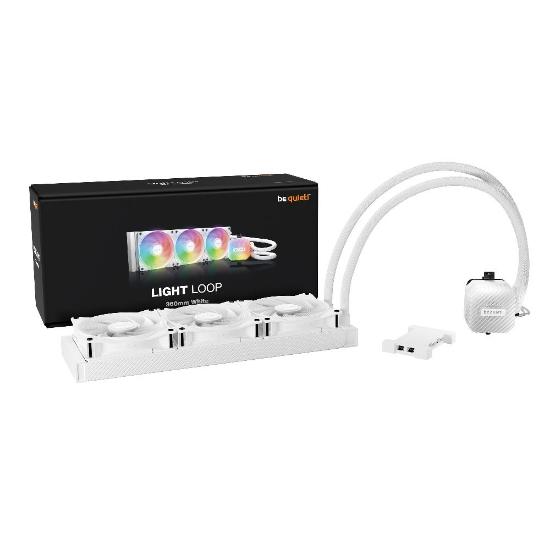 Vodeno hlađenje BE QUIET Light Loop 360mm, ARGB, CPU hlađenje, za Intel i AMD, bijelo