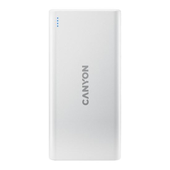 Mobilni USB punjač CANYON PB-106, 10000 mAh, bijeli